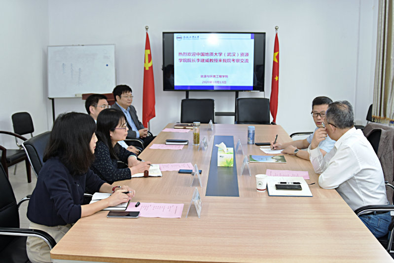 中国地质大学（武汉）资源学院李建威院长来永利官网调研交流